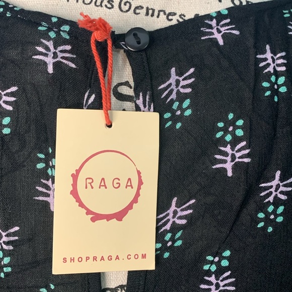 RAGA Maxi black dress with flower Size: S - Picture 11 of 15